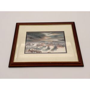 Carolyn H Pedersen Winter Landscape Framed Art